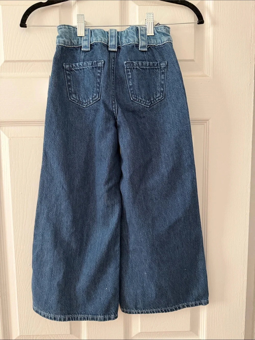 GAP Two-Tone Blue Wide Leg Jeans